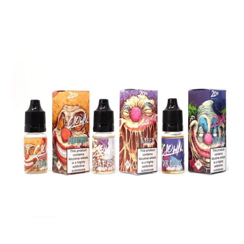 Clown Pennywise Vape Juice Clown 10ML Nic Salt (Pack of 10) Pennywise by Bad Drip - 60ml Clown Pennywise Vape Juice Clown 10ML Nic Salt (Pack of 10) Pennywise by Bad Drip - 60ml