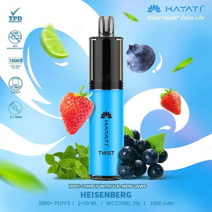 Hayati Twist 5000 Puffs Disposable Vape Pod Kit Box of 10 - Direct Vape Wholesale Hayati Twist 5000 Puffs Disposable Vape Pod Kit Box of 10 - Direct Vape Wholesale