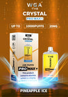 The Crystal Pro Max + 10000 Disposable Vape Pod Box of 10 - The Crystal Pro Max + 10000 Disposable Vape Pod Box of 10 - Pineapple Ice - Vapeuksupplier - Direct Vape Wholesale