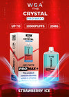 The Crystal Pro Max + 10000 Disposable Vape Pod Box of 10 - The Crystal Pro Max + 10000 Disposable Vape Pod Box of 10 - Strawberry Ice - Vapeuksupplier - Direct Vape Wholesale