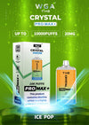 The Crystal Pro Max + 10000 Disposable Vape Pod Box of 10 - The Crystal Pro Max + 10000 Disposable Vape Pod Box of 10 - Ice Pop - Vapeuksupplier - Direct Vape Wholesale