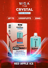 The Crystal Pro Max + 10000 Disposable Vape Pod Box of 10 - The Crystal Pro Max + 10000 Disposable Vape Pod Box of 10 - Red Apple Ice - Vapeuksupplier - Direct Vape Wholesale
