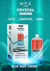 The Crystal Pro Max + 10000 Disposable Vape Pod Box of 10 - The Crystal Pro Max + 10000 Disposable Vape Pod Box of 10 - Blue Razz Cherry - Vapeuksupplier - Direct Vape Wholesale