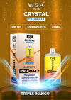 The Crystal Pro Max + 10000 Disposable Vape Pod Box of 10 - The Crystal Pro Max + 10000 Disposable Vape Pod Box of 10 - Triple Mango - Vapeuksupplier - Direct Vape Wholesale