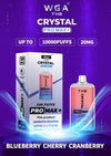 The Crystal Pro Max + 10000 Disposable Vape Pod Box of 10 - The Crystal Pro Max + 10000 Disposable Vape Pod Box of 10 - Blueberry Cherry Cranberry - Vapeuksupplier - Direct Vape Wholesale