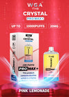 The Crystal Pro Max + 10000 Disposable Vape Pod Box of 10 - The Crystal Pro Max + 10000 Disposable Vape Pod Box of 10 - Pink Lemonade - Vapeuksupplier - Direct Vape Wholesale