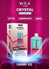The Crystal Pro Max + 10000 Disposable Vape Pod Box of 10 - The Crystal Pro Max + 10000 Disposable Vape Pod Box of 10 - Cherry Ice - Vapeuksupplier - Direct Vape Wholesale