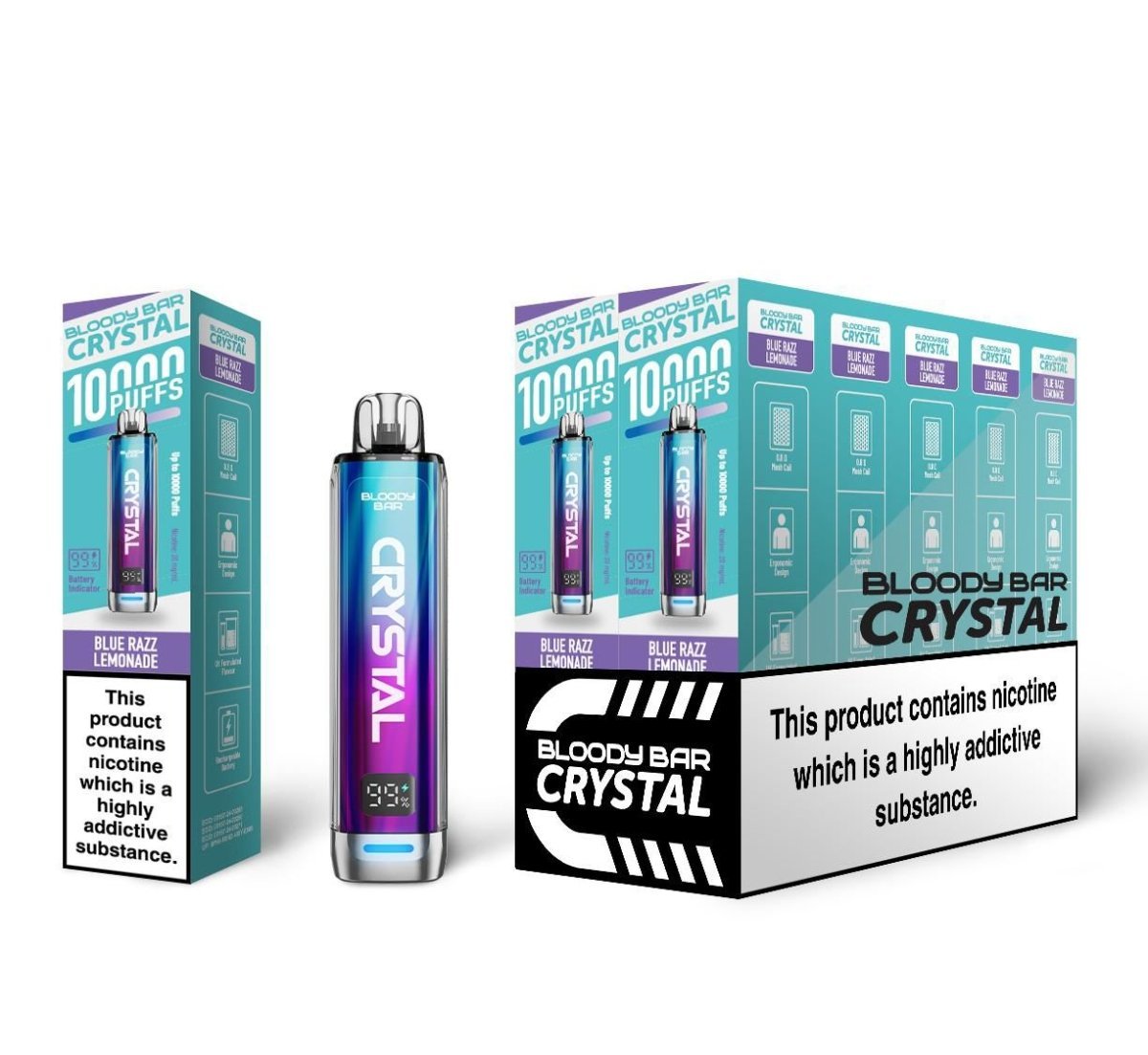 Bloody Bar Crystal 10k Vape Kit Pack of 10 - Direct Vape Wholesale Bloody Bar Crystal 10k Vape Kit Pack of 10 - Direct Vape Wholesale