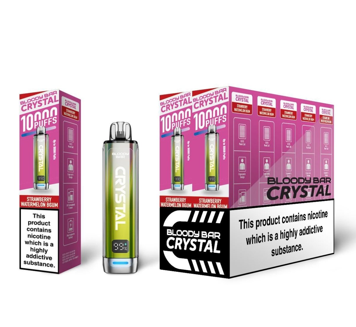Bloody Bar Crystal 10k Vape Kit Pack of 10 - Direct Vape Wholesale Bloody Bar Crystal 10k Vape Kit Pack of 10 - Direct Vape Wholesale