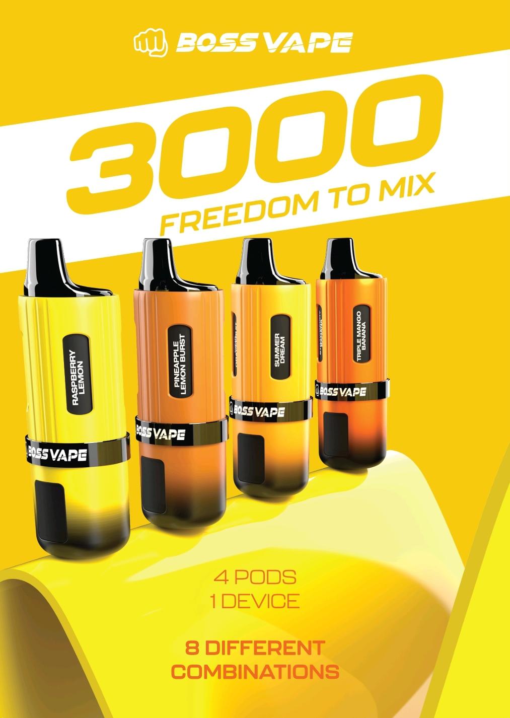 Boss Vape 3000 Prefilled Vape - Direct Vape Wholesale Boss Vape 3000 Prefilled Vape - Direct Vape Wholesale