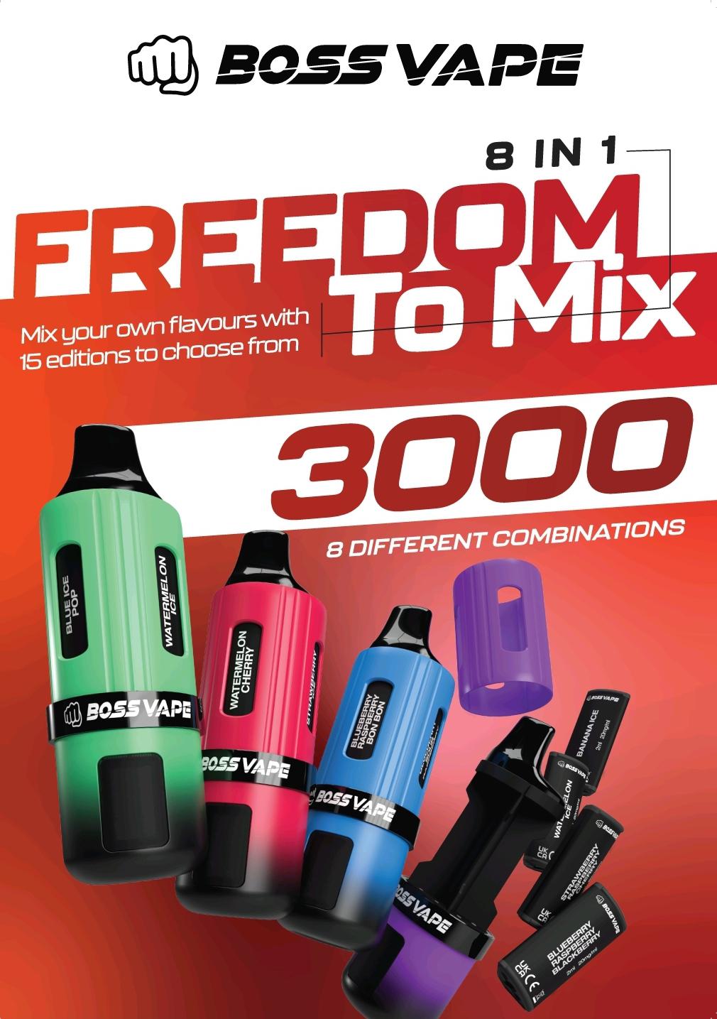 Boss Vape 3000 Prefilled Vape - Direct Vape Wholesale Boss Vape 3000 Prefilled Vape - Direct Vape Wholesale