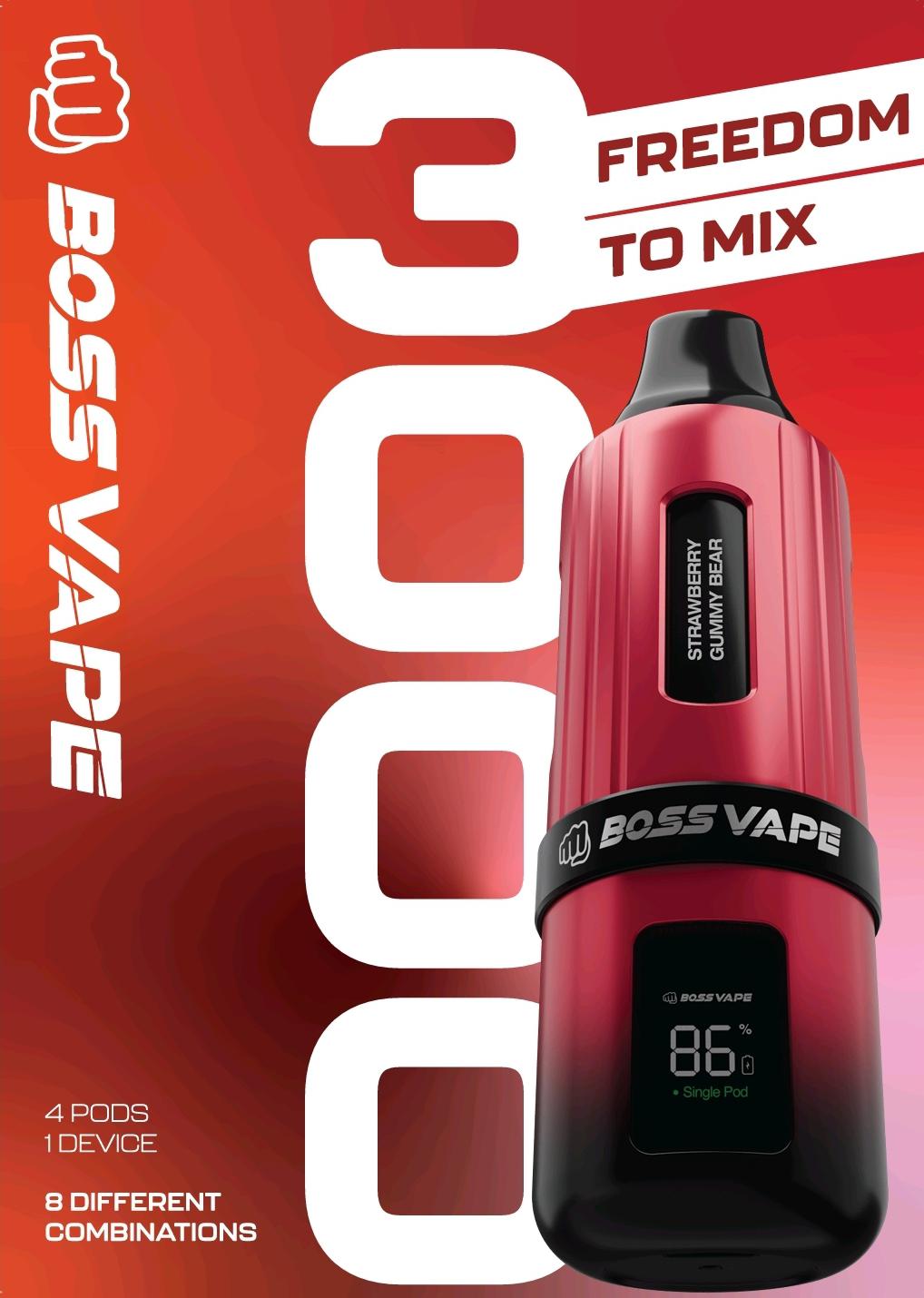 Boss Vape 3000 Prefilled Vape - Direct Vape Wholesale Boss Vape 3000 Prefilled Vape - Direct Vape Wholesale