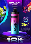 Enjoy Ultra 18k Disposable Vape 2 In 1 Box of 10 - Enjoy Ultra 18k Disposable Vape 2 In 1 Box of 10 - Direct Vape Wholesale