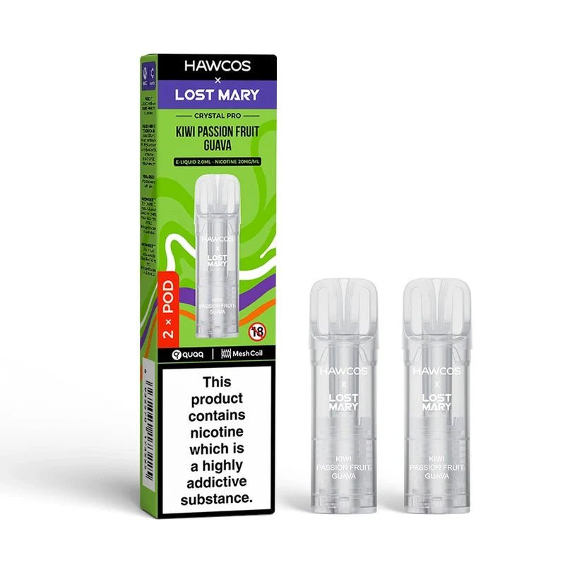 Hawcos x Lost Mary Crystal Pro 600 Replacement Pods Pack of 20 Hawcos x Lost Mary Crystal Pro 600 Replacement Pods Pack of 20