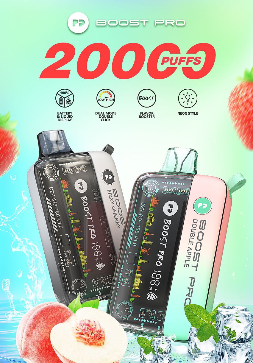 Pyne Pod Boost Pro 20000 Puffs Disposable Vape Box of 5 Pyne Pod Boost Pro 20000 Puffs Disposable Vape Box of 5