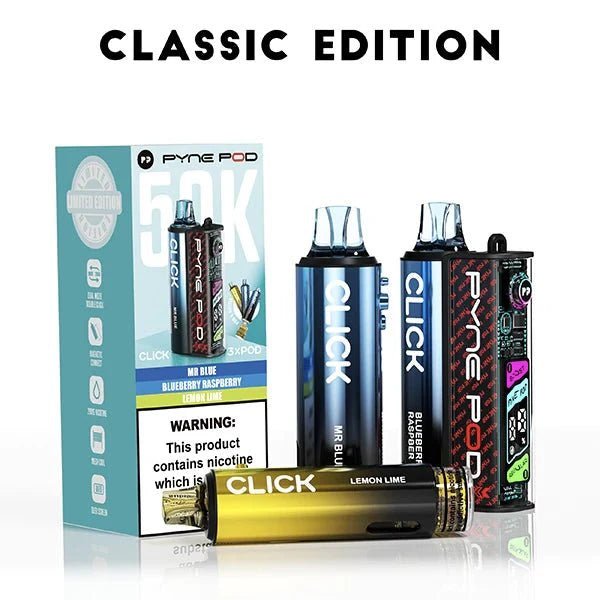 Pyne Pod Click 50k Prefilled Pod Vape Kit Box of 5 - Direct Vape Wholesale Pyne Pod Click 50k Prefilled Pod Vape Kit Box of 5 - Direct Vape Wholesale